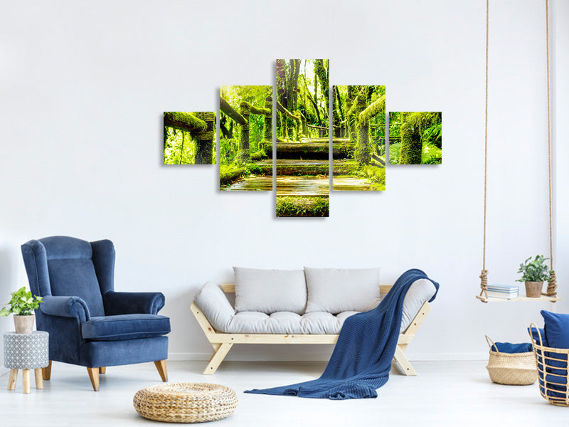 5-piece-canvas-print-moss