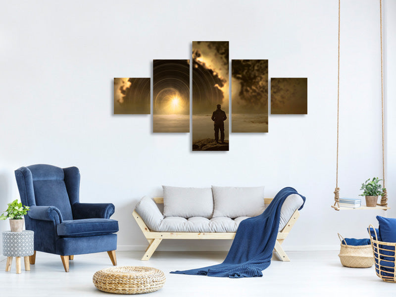 5-piece-canvas-print-mystic-mood-in-solitude