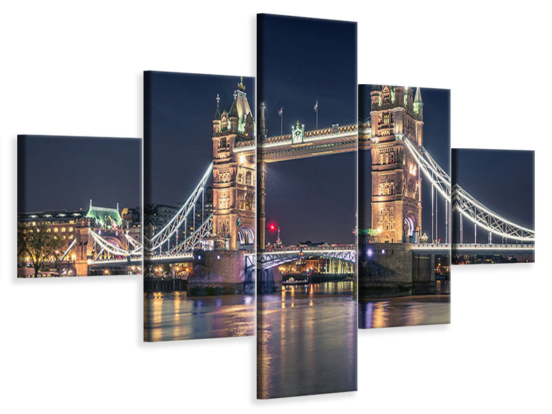 5-piece-canvas-print-night-at-the-tower-bridge