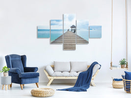 5-piece-canvas-print-ocean-footbridge