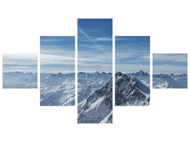 5-piece-canvas-print-over-the-peaks