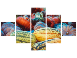 5-piece-canvas-print-pumpkin-types