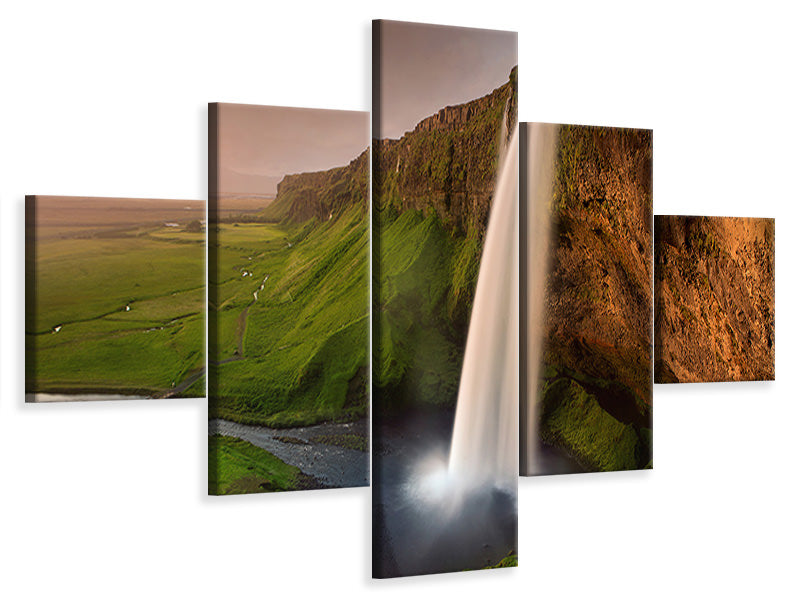 5-piece-canvas-print-seljalandsfoss