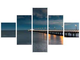 5-piece-canvas-print-shorncliffe-pier-brisbane