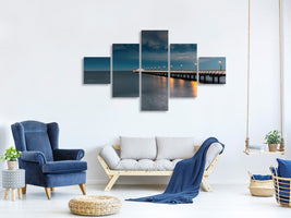 5-piece-canvas-print-shorncliffe-pier-brisbane