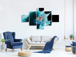 5-piece-canvas-print-shrimp-in-a-blue-sponge