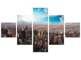 5-piece-canvas-print-skyline-over-the-rooftops-of-manhattan