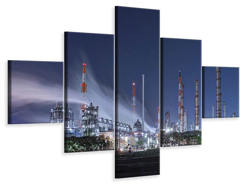 5-piece-canvas-print-smoke-exhaust