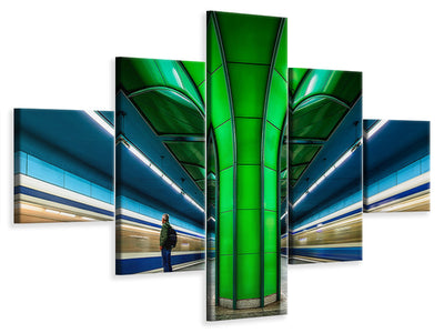 5-piece-canvas-print-subway-forest