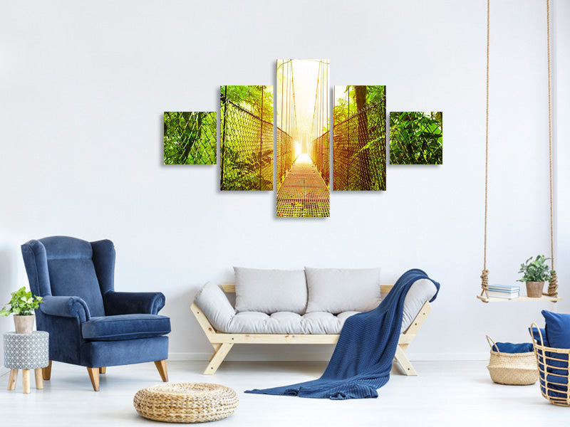 5-piece-canvas-print-suspension-bridge