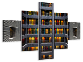 5-piece-canvas-print-the-colored-doors