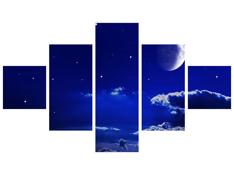 5-piece-canvas-print-the-night-sky