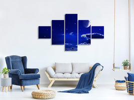 5-piece-canvas-print-the-night-sky