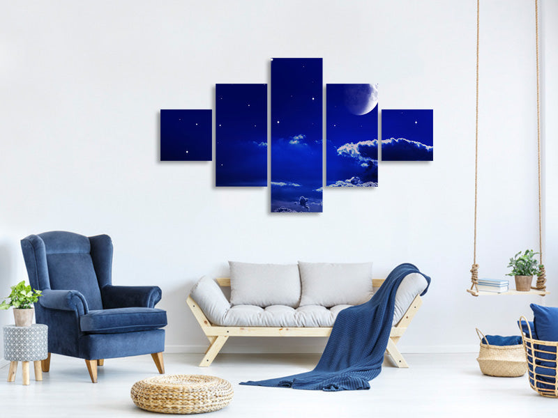 5-piece-canvas-print-the-night-sky