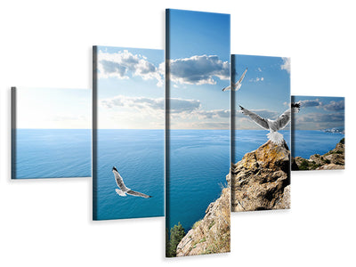 5-piece-canvas-print-the-seagulls-and-the-sea