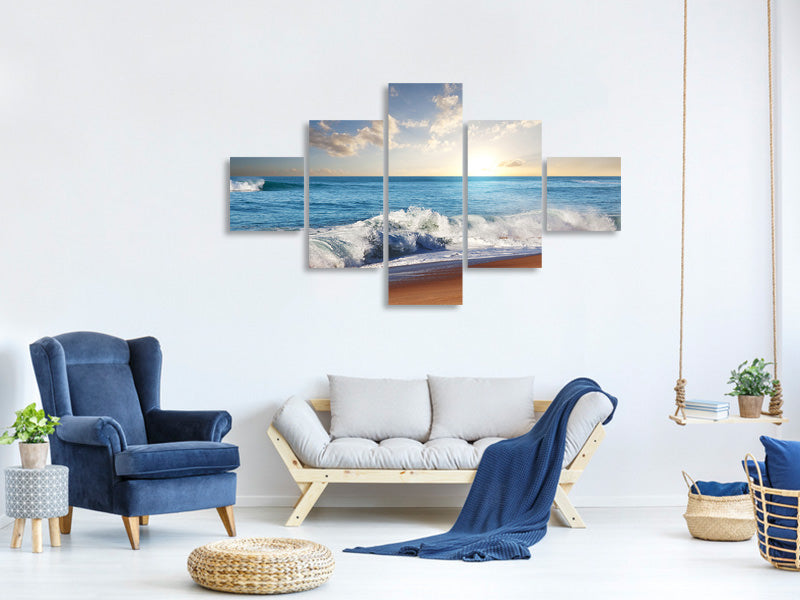 5-piece-canvas-print-the-waves-of-the-sea