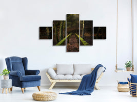 5-piece-canvas-print-the-way-to-the-forest
