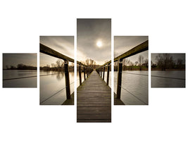 5-piece-canvas-print-the-wooden-bridge