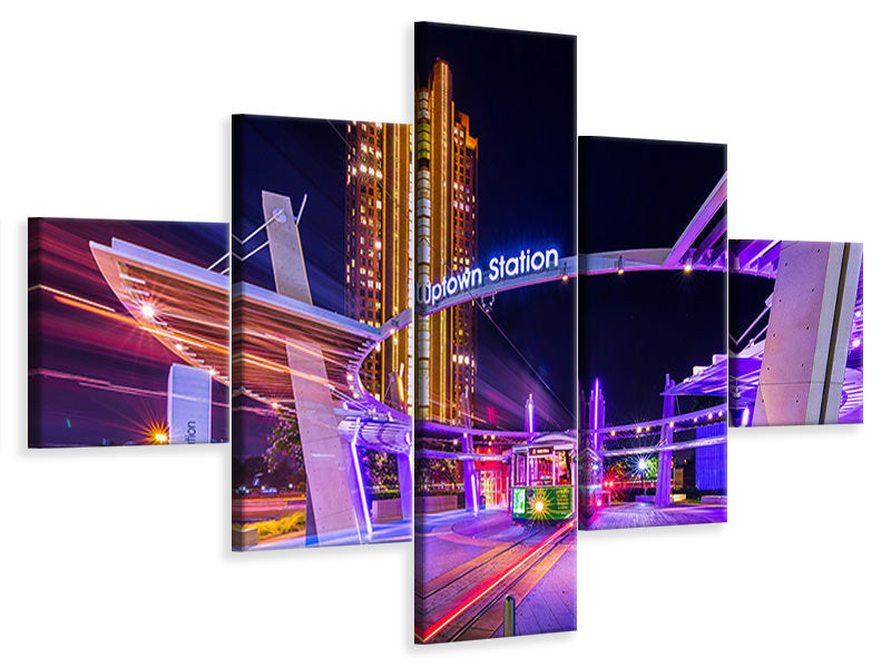 5-piece-canvas-print-uptown-dallas