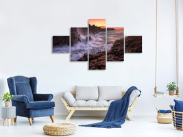 5-piece-canvas-print-wall-by-the-sea