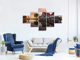 5-piece-canvas-print-zaanse-schans