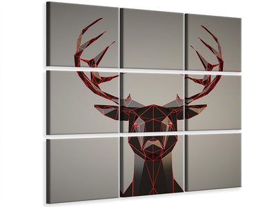 9-piece-canvas-print-antlers