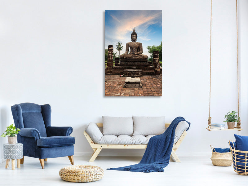 canvas-print-buddha-statue-at-dusk