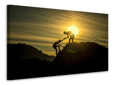 canvas-print-climbing-in-the-mountains