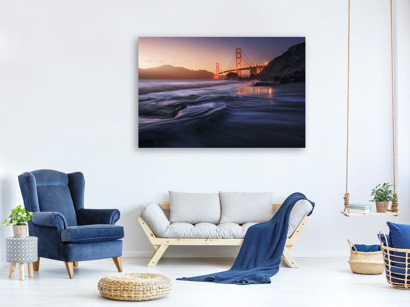 canvas-print-golden-beach