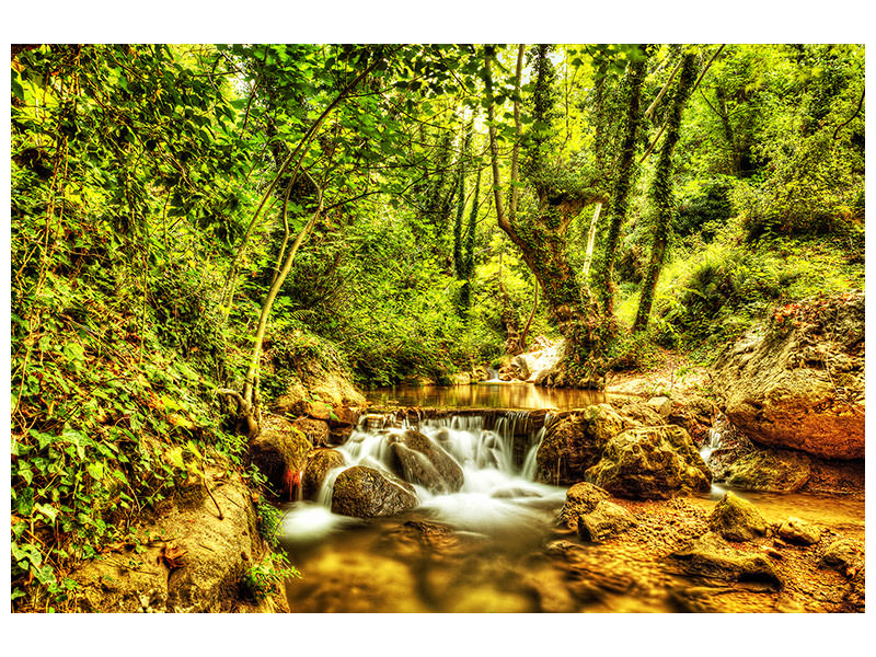 canvas-print-waterfall-in-the-forest