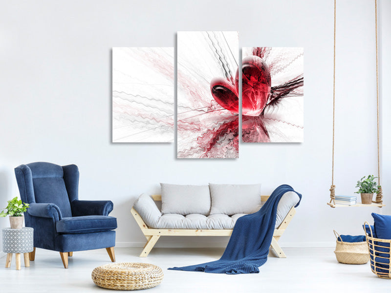 modern-3-piece-canvas-print-heart-reflection