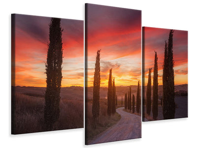modern-3-piece-canvas-print-tuscany-sunset
