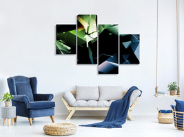 modern-4-piece-canvas-print-3d-polygon