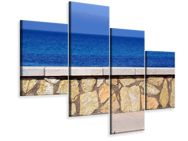 modern-4-piece-canvas-print-at-the-beach-promenade