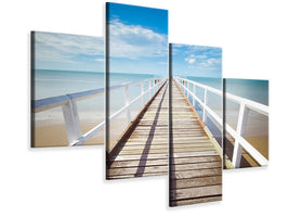 modern-4-piece-canvas-print-at-the-dock