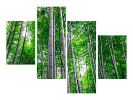 modern-4-piece-canvas-print-bamboo-forest