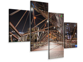 modern-4-piece-canvas-print-bridge-lights