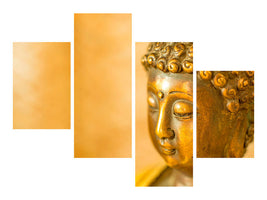 modern-4-piece-canvas-print-buddha-head