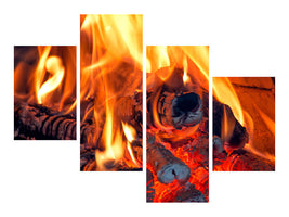 modern-4-piece-canvas-print-campfire