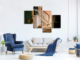 modern-4-piece-canvas-print-crumbled-stairs