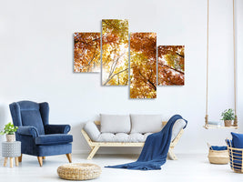 modern-4-piece-canvas-print-enlightened-autumn-trees