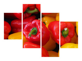 modern-4-piece-canvas-print-fresh-sweet-pepper