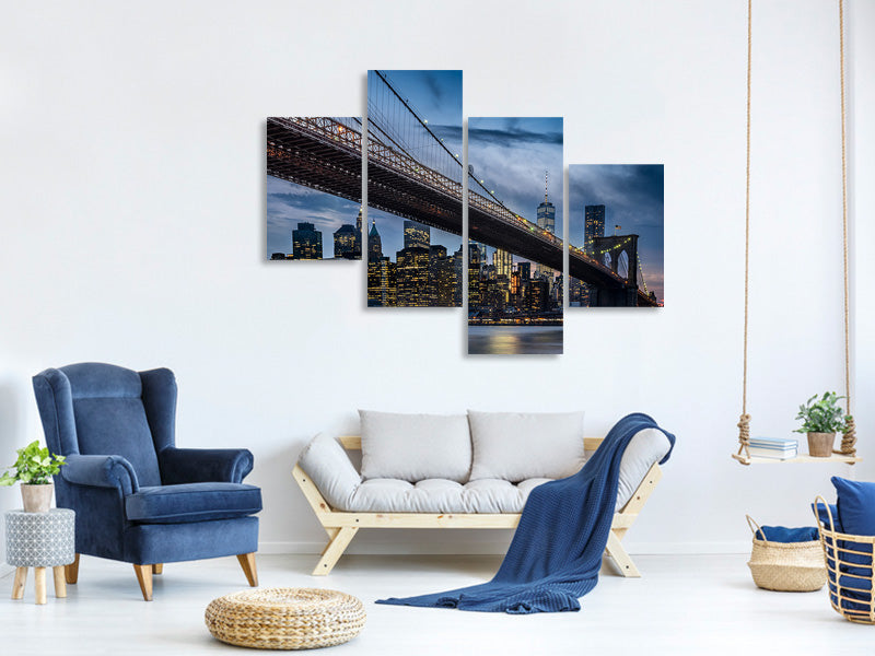 modern-4-piece-canvas-print-manhattan-from-dumbo