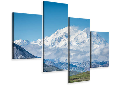 modern-4-piece-canvas-print-mt-denali