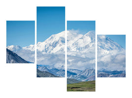 modern-4-piece-canvas-print-mt-denali
