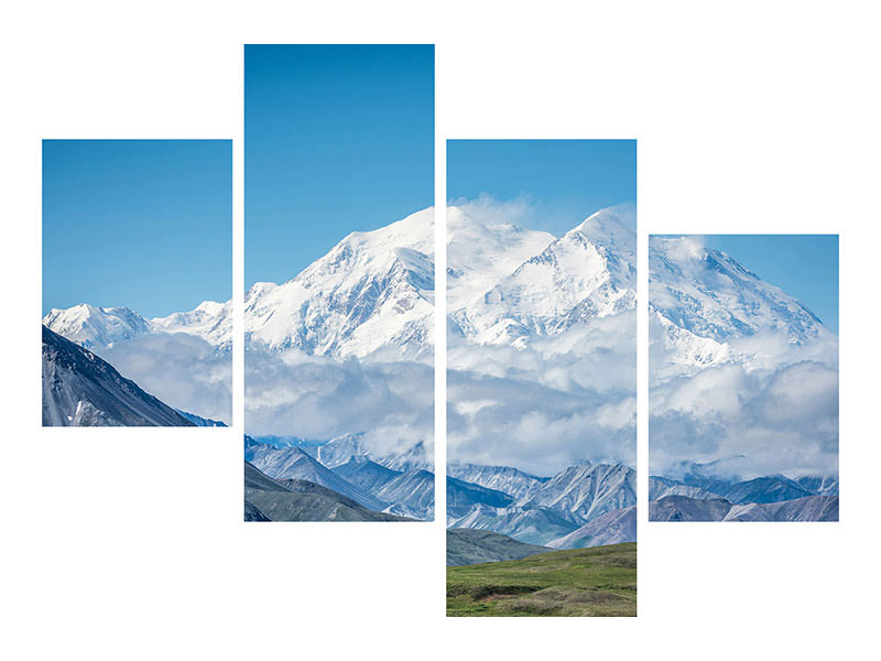 modern-4-piece-canvas-print-mt-denali