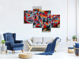 modern-4-piece-canvas-print-new-york-graffiti