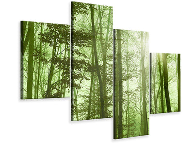 modern-4-piece-canvas-print-nibelungen-forest