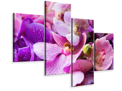 modern-4-piece-canvas-print-orchid-paradise