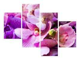 modern-4-piece-canvas-print-orchid-paradise